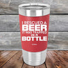 I Rescued A Beer It Was Trapped In A Bottle- Premium Silicone Wrapped Engraved Tumbler - GK GRAND GIFTS