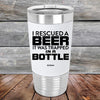 I Rescued A Beer It Was Trapped In A Bottle- Premium Silicone Wrapped Engraved Tumbler - GK GRAND GIFTS