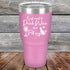 I just want to Drink Wine and Pet my Pussy-Cat - Powder Coated Etched Tumbler