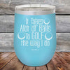 It Takes Alot of Balls To Golf The Way I Do - Powder Coated Etched Tumbler