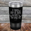 It Takes Alot of Balls To Golf The Way I Do - Powder Coated Etched Tumbler