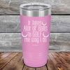 It Takes Alot of Balls To Golf The Way I Do - Powder Coated Etched Tumbler