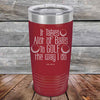 It Takes Alot of Balls To Golf The Way I Do - Powder Coated Etched Tumbler