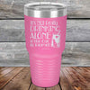 It's not really Drinking Alone if the Cat is Home - Powder Coated Etched Tumbler