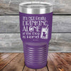 It's Not Really Drinking Alone if the Dog is Home  - Powder Coated Etched Tumbler