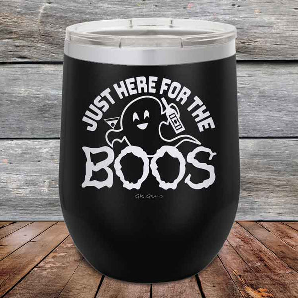 Just here for the BOOS - Powder Coated Etched Tumbler