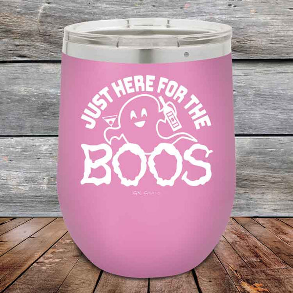 Just here for the BOOS - Powder Coated Etched Tumbler