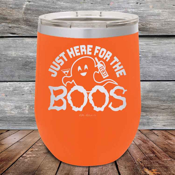 Just here for the BOOS - Powder Coated Etched Tumbler