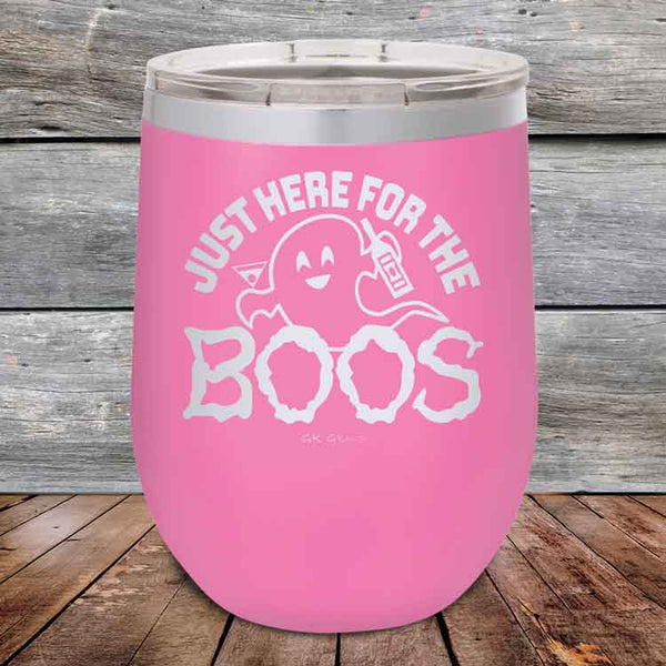 Just here for the BOOS - Powder Coated Etched Tumbler