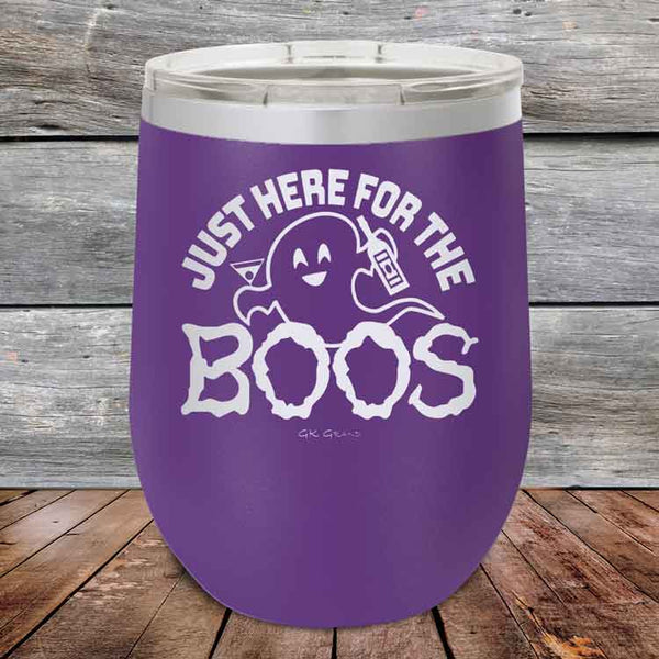 Just here for the BOOS - Powder Coated Etched Tumbler