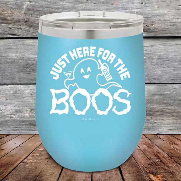 Just here for the BOOS - Powder Coated Etched Tumbler