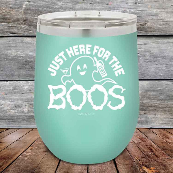 Just here for the BOOS - Powder Coated Etched Tumbler