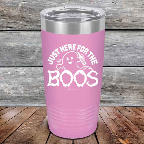 Just here for the BOOS - Powder Coated Etched Tumbler