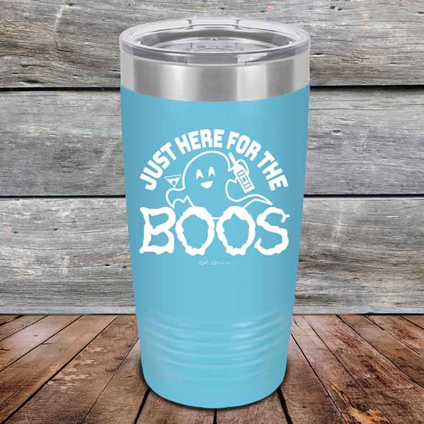 Just here for the BOOS - Powder Coated Etched Tumbler