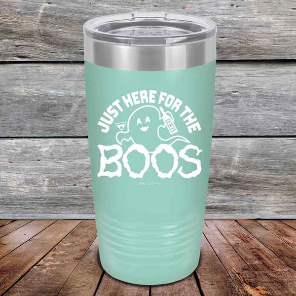 Just here for the BOOS - Powder Coated Etched Tumbler