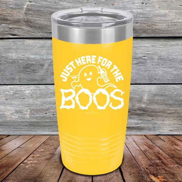 Just here for the BOOS - Powder Coated Etched Tumbler