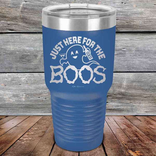 Just here for the BOOS - Powder Coated Etched Tumbler