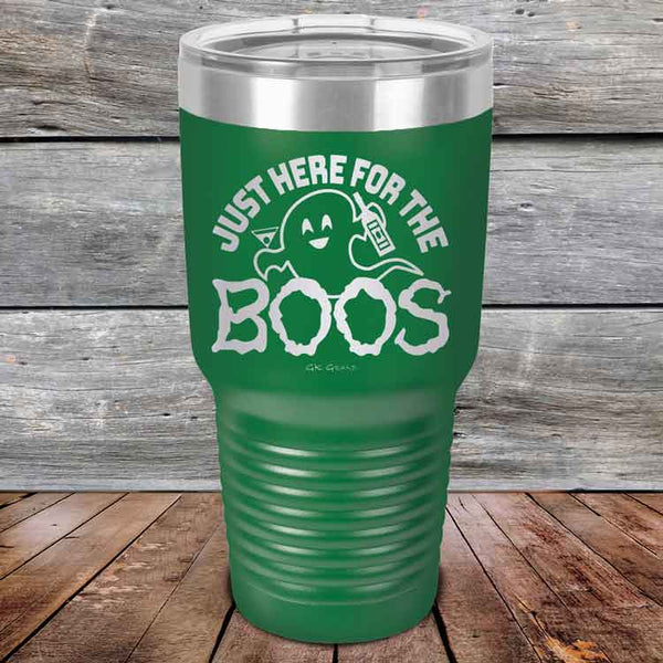 Just here for the BOOS - Powder Coated Etched Tumbler