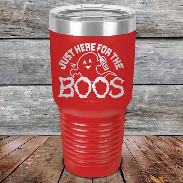 Just here for the BOOS - Powder Coated Etched Tumbler