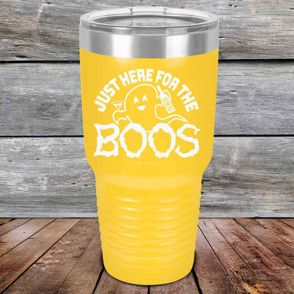 Just here for the BOOS - Powder Coated Etched Tumbler