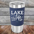 Lake Life No Salt No Shark No Problem - Premium Silicone Wrapped Engraved Tumbler