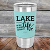 Lake Life No Salt No Shark No Problem - Premium Silicone Wrapped Engraved Tumbler