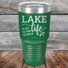 Lake Life No Salt No Shark No Problem - Powder Coated Etched Tumbler