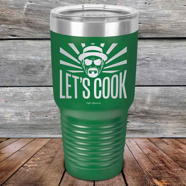 Let's Cook - Powder Coated Etched Tumbler