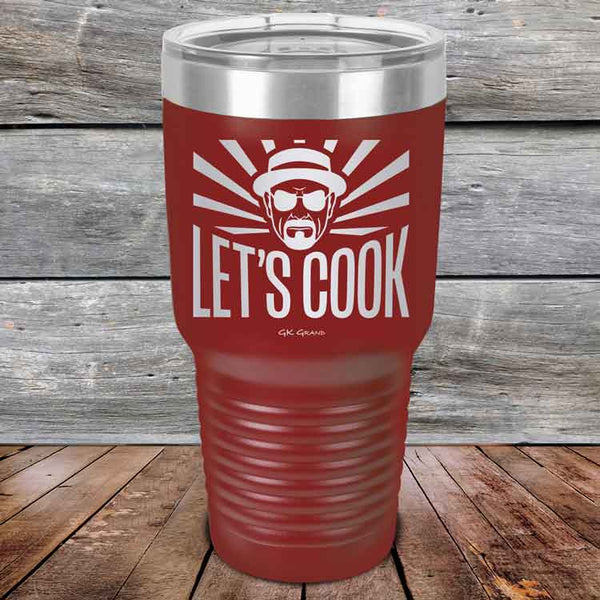 Let's Cook - Powder Coated Etched Tumbler