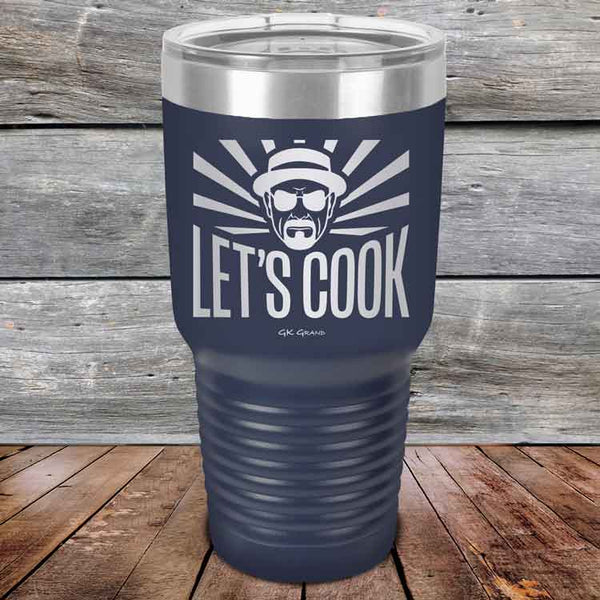 Let's Cook - Powder Coated Etched Tumbler