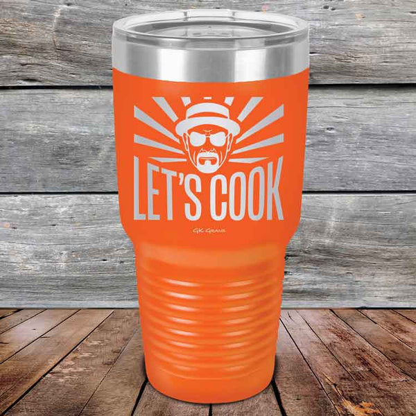 Let's Cook - Powder Coated Etched Tumbler