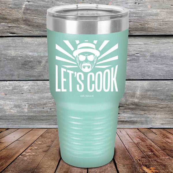 Let's Cook - Powder Coated Etched Tumbler