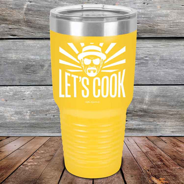 Let's Cook - Powder Coated Etched Tumbler