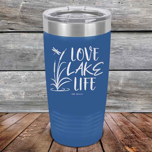 Love Lake Life - Powder Coated Etched Tumbler