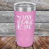 Love Lake Life - Powder Coated Etched Tumbler