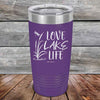 Love Lake Life - Powder Coated Etched Tumbler