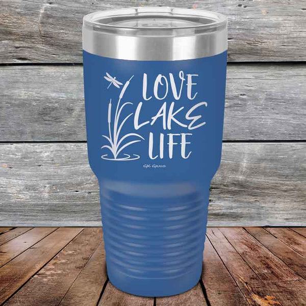 Love Lake Life - Powder Coated Etched Tumbler