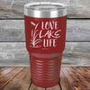 Love Lake Life - Powder Coated Etched Tumbler