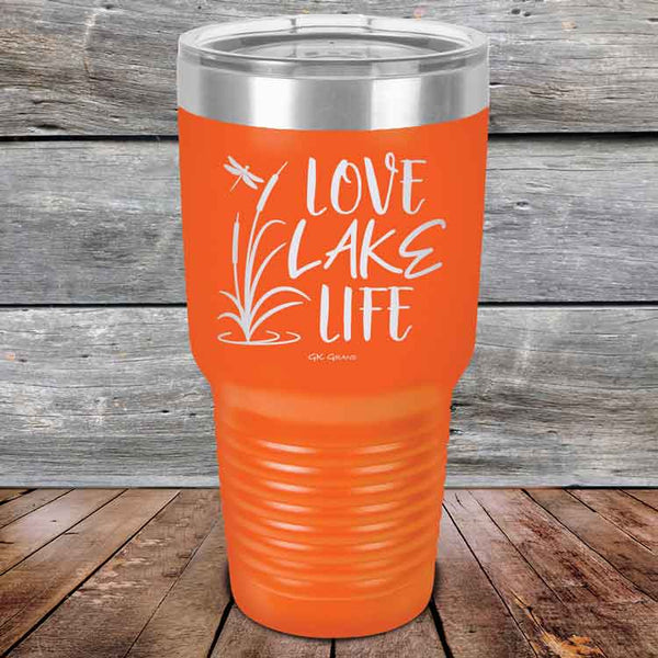 Love Lake Life - Powder Coated Etched Tumbler