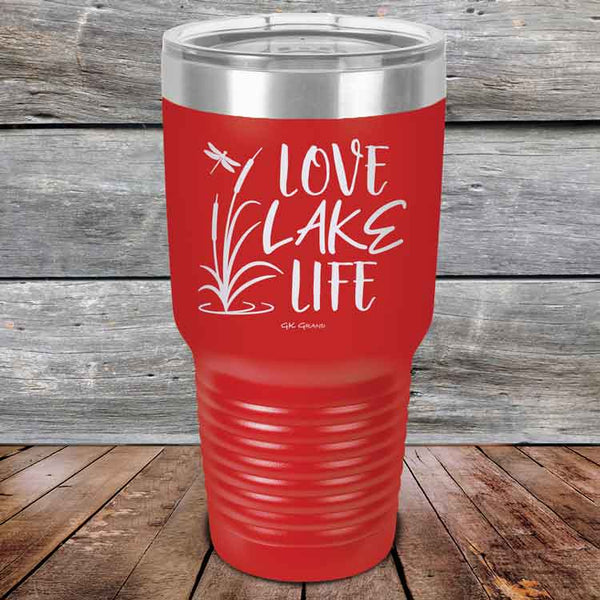 Love Lake Life - Powder Coated Etched Tumbler