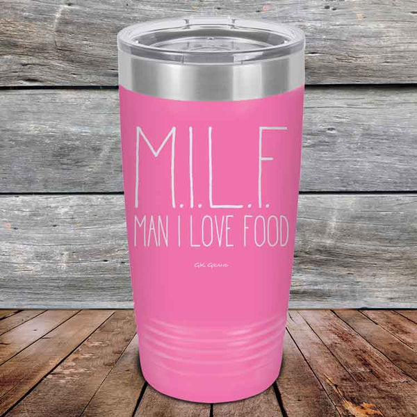 MILF Man I Love Food - Powder Coated Etched Tumbler