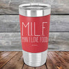 M.I.L.F. - Man I Love Food - Premium Silicone Wrapped Engraved Tumbler