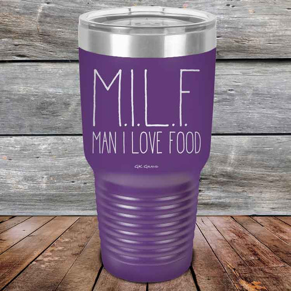 MILF Man I Love Food - Powder Coated Etched Tumbler