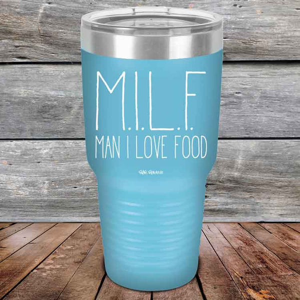 MILF Man I Love Food - Powder Coated Etched Tumbler