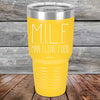 MILF Man I Love Food - Powder Coated Etched Tumbler