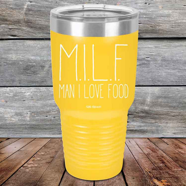 MILF Man I Love Food - Powder Coated Etched Tumbler