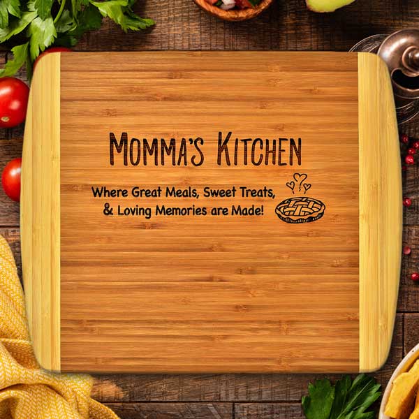 Momma's Kitchen - 2-Tone Bamboo Cutting Board