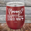 Mommy's Happy Hour Starts Now - Powder Coated Etched Tumbler