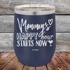 Mommy's Happy Hour Starts Now - Powder Coated Etched Tumbler