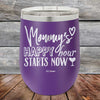 Mommy's Happy Hour Starts Now - Powder Coated Etched Tumbler